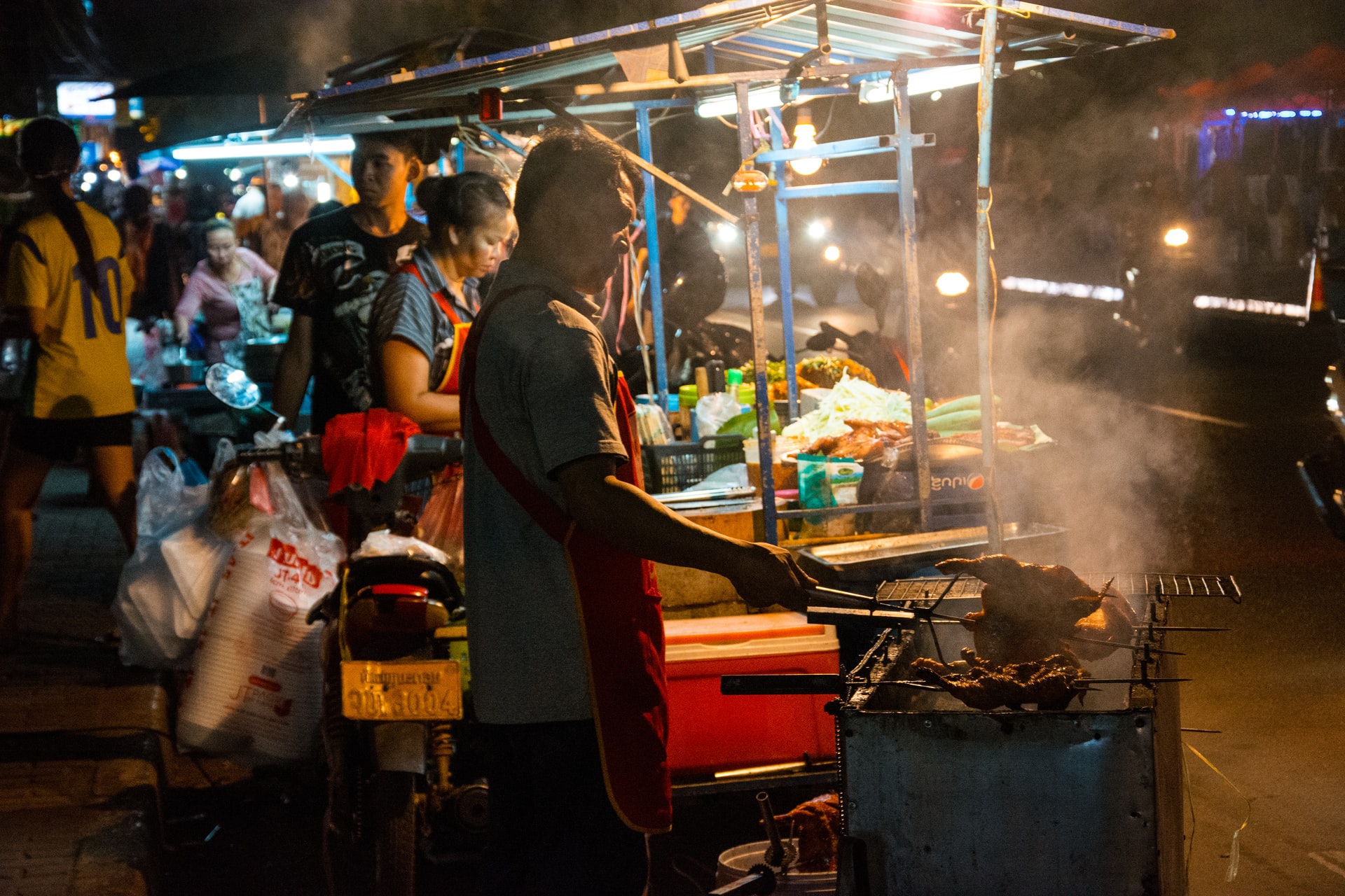 night market in Vientiane, Laos