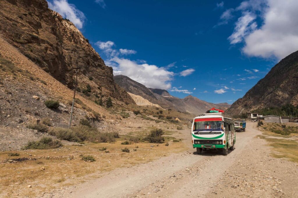 travel by road in nepal